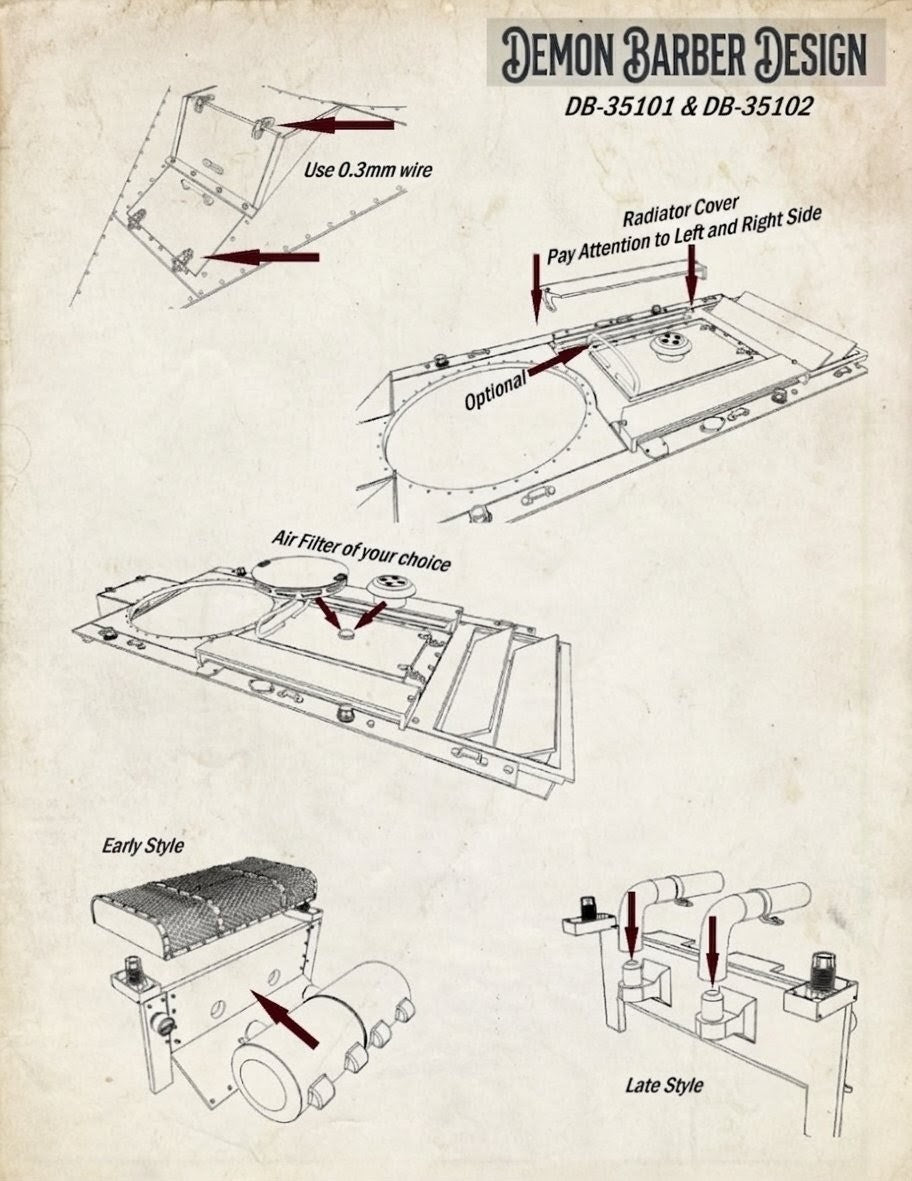 DB35101 BT-5 Early Conversion kit for Hobbyboss BT-2's